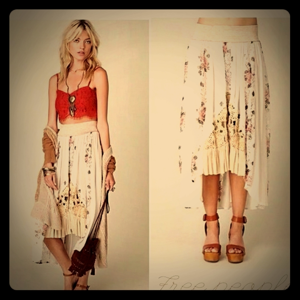 Free People Godet Maxi Skirt